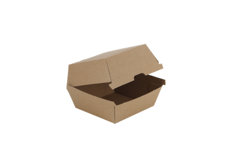 Q Kraft Board Burger Box Small 250pcs/ct
