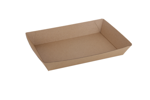 Q Kraft Board Food Tray #4 250pcs/ctn
