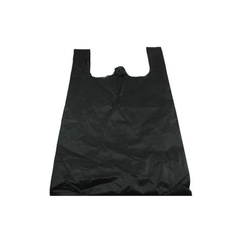 Q Medium Black N/Woven Bag 500pcs/ctn