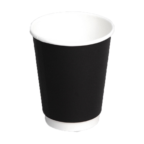 Q 12oz D/W Black Coffee Cup 500pcs/ctn