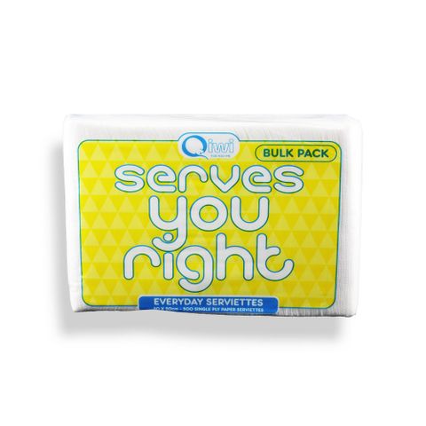 Q 1/4 Serviettes 500'sx6pkts 3000pcs/ctn