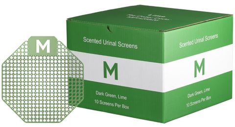 M Scented Urinal Screen -DGreen 10pc/ctn