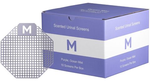 M Scented Urinal Screen - Purple 10pc/ct