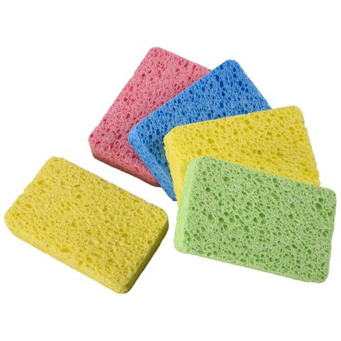 Cellulose Sponges Pink 3pc/pk 5pk/ctn