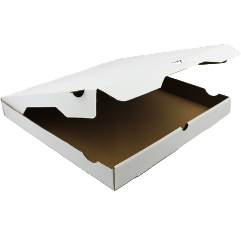 Q 16" Pizza Box Plain White 50pcs/pkt