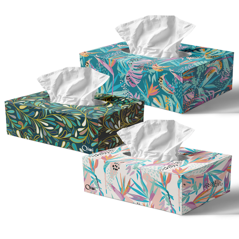 Q Facial Tissue Boxed 150s 24pk/ctn