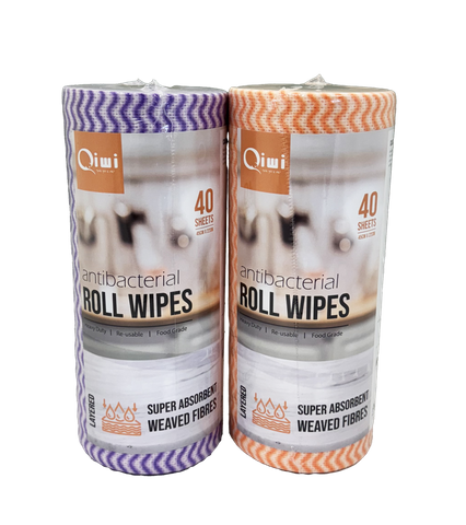 Q Roll Wipes Assorted 40s 6roll/ctn