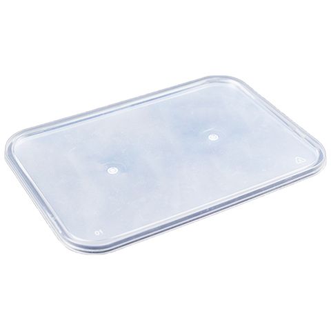 Q LP/RF Clear Rectangle Lid 500pcs/ctn