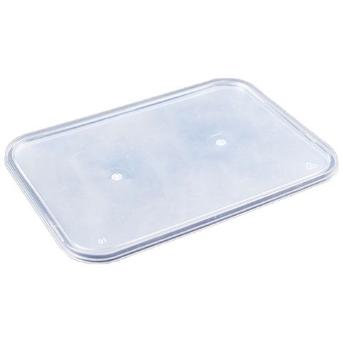 Q RF Clear Rectangle Lid 500pcs/ctn