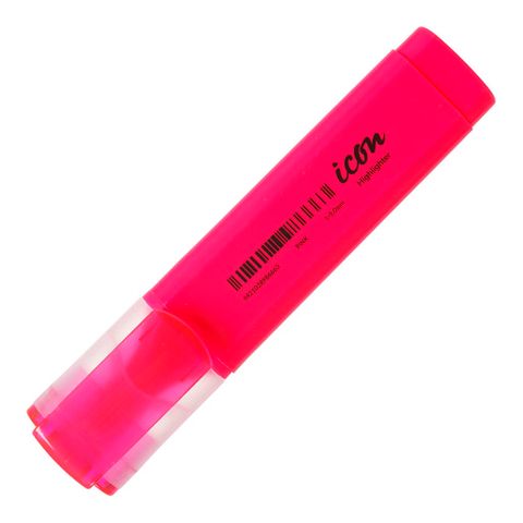 Icon H/Lighter Pink Chisel Tip 6pk