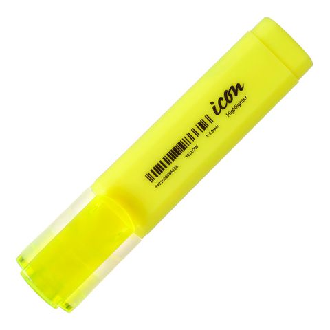 Icon H/Lighter Yellow Chisel Tip 6pk