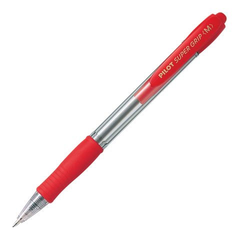 P Ball Point Pen Red Fine 0.7mm 12pk