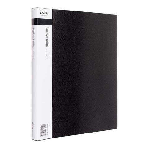 Icon Display Book A4 40 Pocket Black