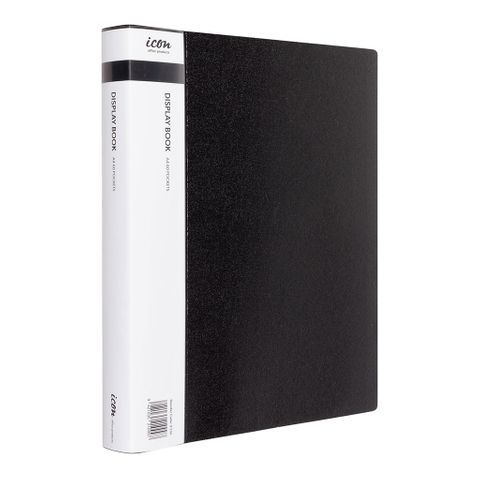 Icon Display Book A4 60 Pocket Black