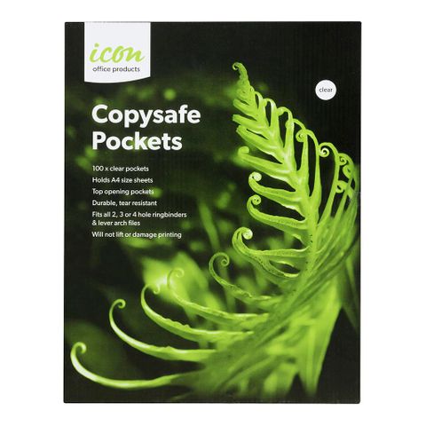 Icon Copysafe Pockets A4 100pk