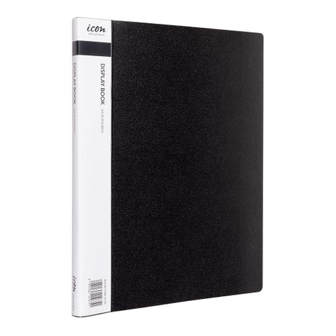 Icon Display Book A4 20 Pocket Black