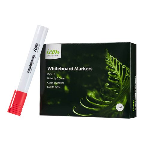 I White board Marker Red Bullet 12pk