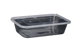 SS 650ml Rectangle Cont/Lid 300sets/ctn