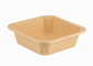 Q 1000ml Kraft Tray Square 300pcs/ctn