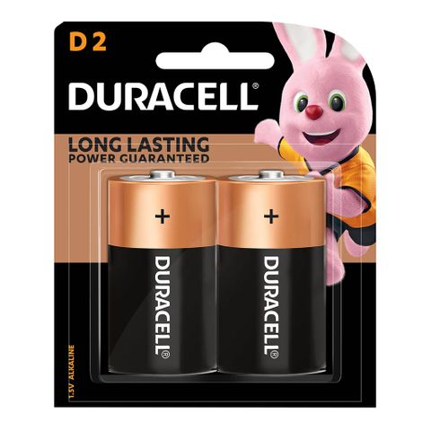 D Coppertop Alkaline D Battery 2PK