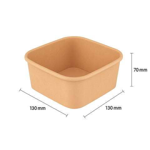 Q 750ml Square Paper Cont. 300pcs/ctn