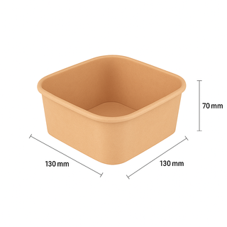 Q 750ml Square Paper Cont. 300pcs/ctn