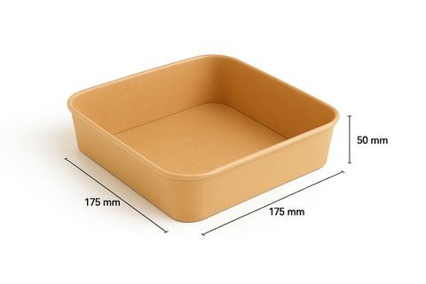 Q 1000ml Square Paper Cont. 300pcs/ctn