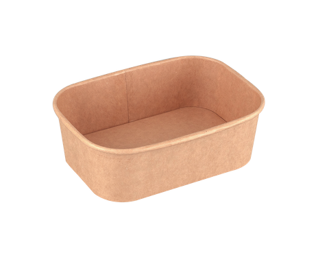 Q 650ml Rect. Paper Cont. 300pcs/ctn