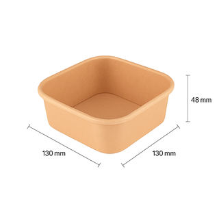 Q 450ml Square Paper Cont. 300pcs/ctn