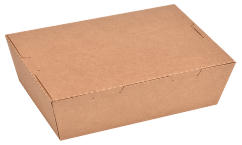 Q 1600ml Kraft Container H/Lid 200pcs/ct