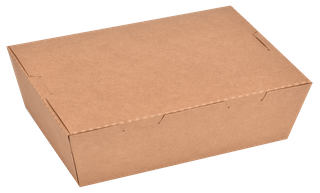 Q 1600ml Kraft Container H/Lid 200pcs/ct