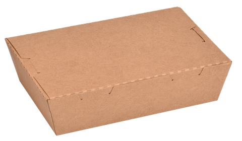 Q 500ml Kraft Container H/Lid 200pcs/ctn