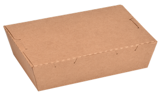 Q 500ml Kraft Container H/Lid 200pcs/ctn