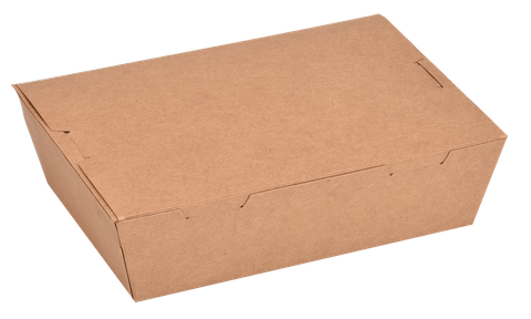 Q 700ml Kraft Container H/Lid 200pcs/ctn