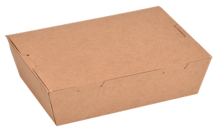 Q 700ml Kraft Container H/Lid 200pcs/ctn