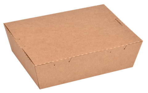 Q 900ml Kraft Container H/Lid 200pcs/ctn