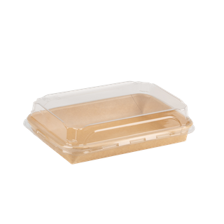 Q PET Lid For Sushi Tray #4 600pcs/ctn