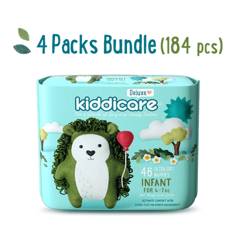KC Deluxe Nappies Infant 184pcs Size 2