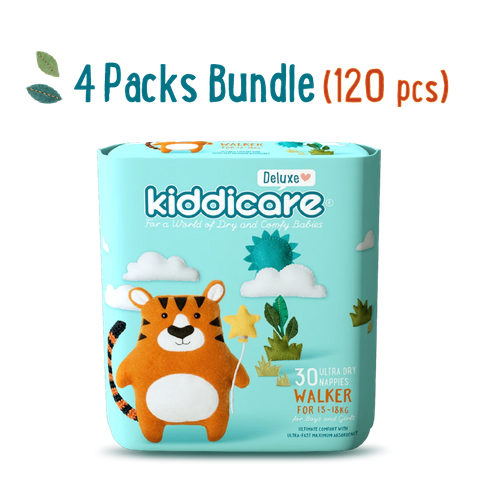 KC Deluxe Nappies Walker 120pcs Size 5