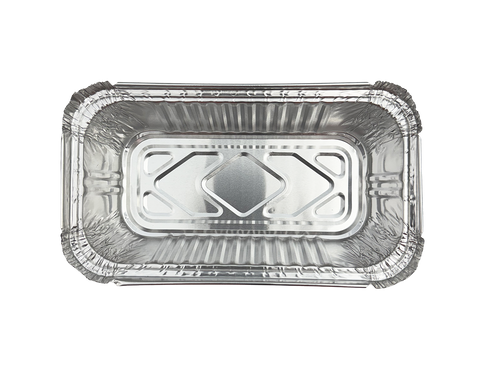 Q 650ml Oblong Foil Tray 50pk 1000/ctn