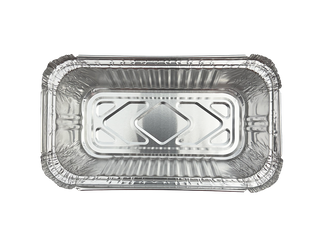 Q 650ml Oblong Foil Tray 50pk 1000/ctn