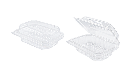 Q SML RPET Rect. Cont. H/Lid 250pcs/ctn