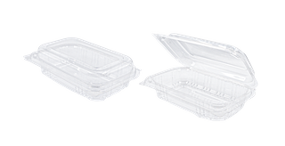 Q MED RPET Rect. Cont. H/Lid 250pcs/ctn