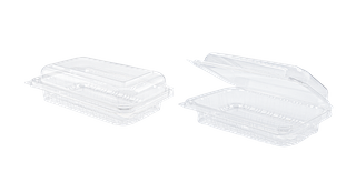 Q LGE RPET Rect. Cont. H/Lid 250pcs/ctn