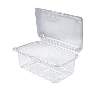 Q 500g PET Fruit Cont. HOLE H/Lid 500/ct