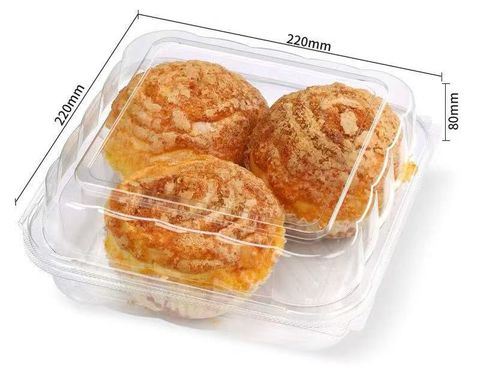 Q PET Sqaure Clamshell 200pcs/ctn