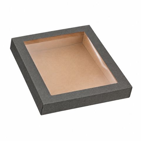 Q Black PET Lid Catering Box#4 50pcs/ctn