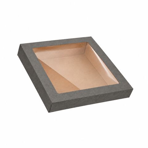 Q Black PET Lid Catering Box#5 100pcs/ct