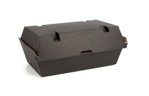 Q Kraft Black Snack Box Reg. 200pcs/ctn