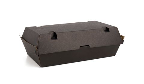 Q Kraft Black Snack Box Large 200pcs/ctn